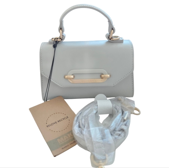 NWT Mario Valentino Women's Light Gray Mini Crossbody Bag - Picture 11 of 14